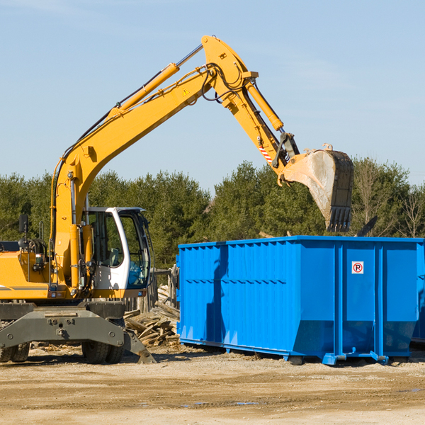 are there any restrictions on where a residential dumpster can be placed in Oakwood